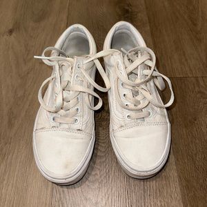 Old Skool True White Vans